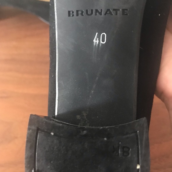 Brunate suede black shoes size 40 - Picture 6 of 8